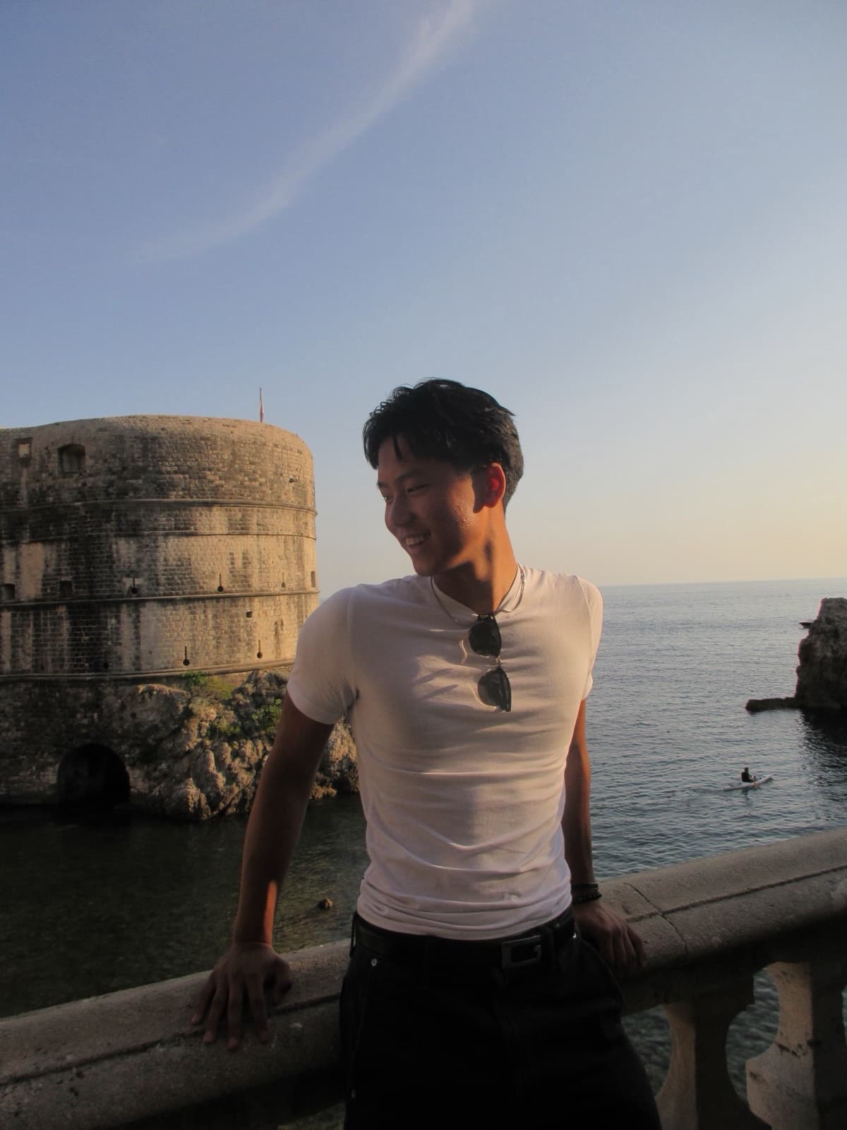 Jared Shum on the Adriatic coast, Croatia
